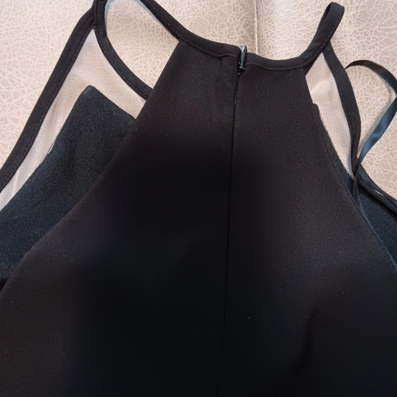 Xscape dress size 4 black pants knee length dress - Picture 6 of 6